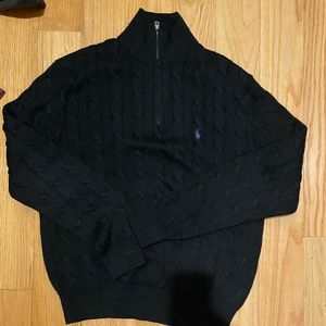 Ralph Lauren Polo Men’s sweater zip up 3/4 neck.